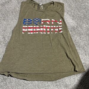 Born Primitive Army Green Graphic Tank